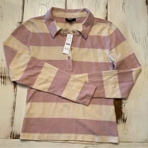 New, J. Crew rugby shirt